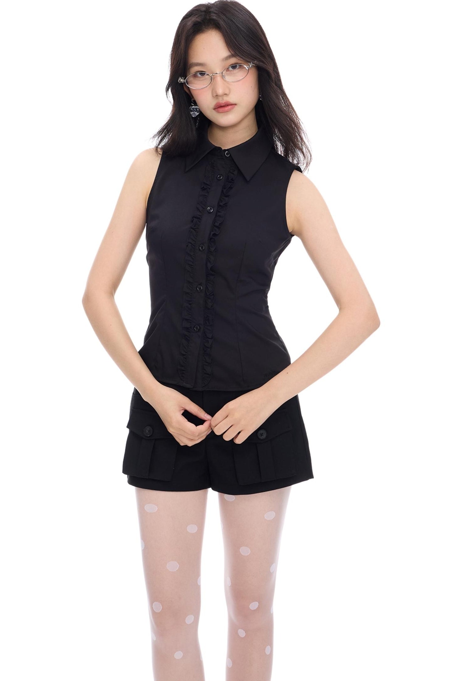 Two-Tone Lace Tank Top