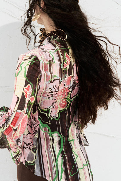 Color-Blocked Two-Piece Dress Set