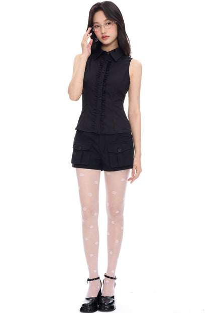 Two-Tone Lace Tank Top