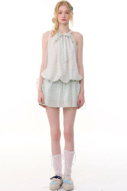 High-Waist Bubble Skirt