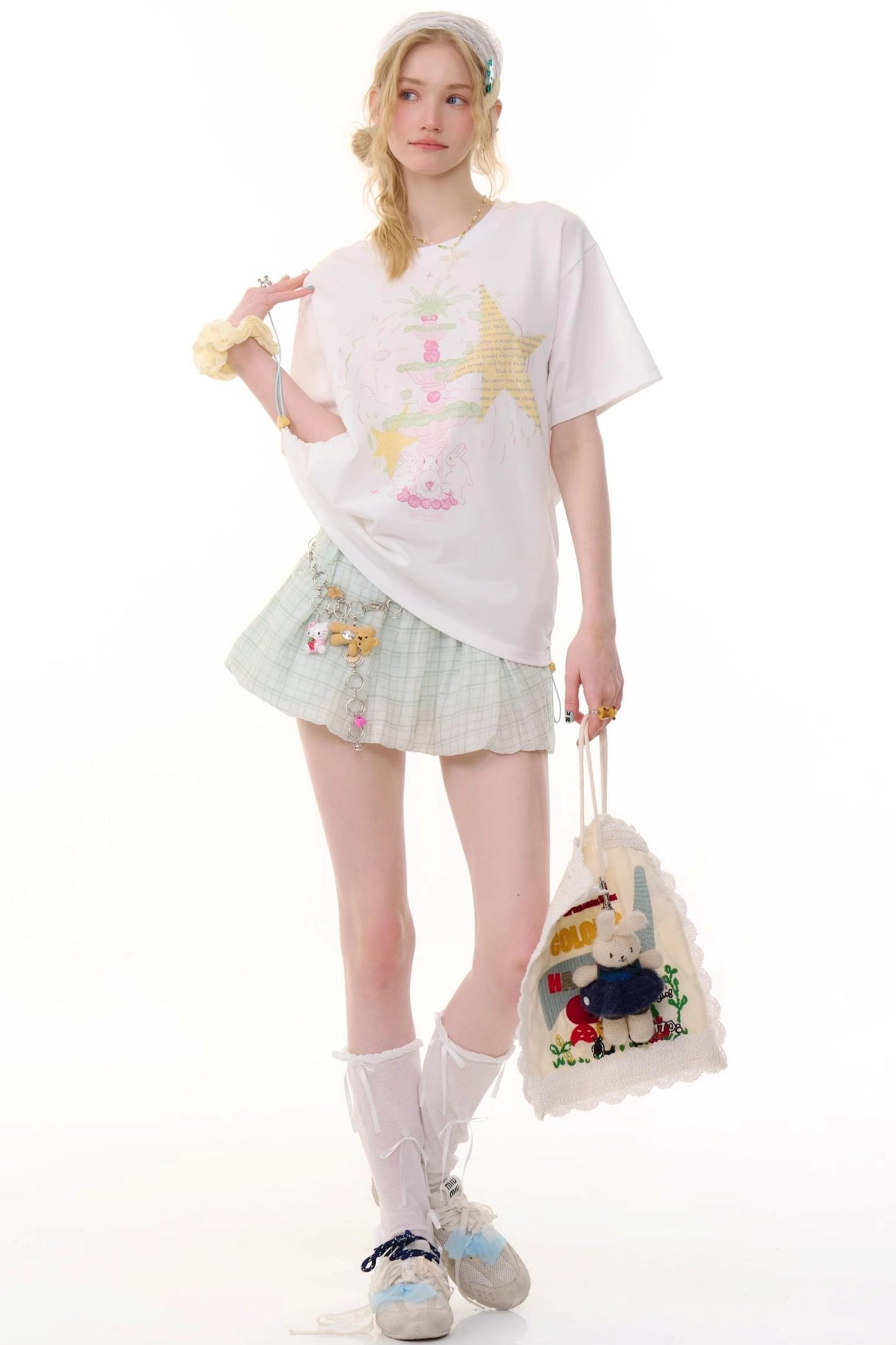 High-Waist Bubble Skirt