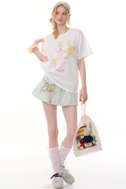 High-Waist Bubble Skirt