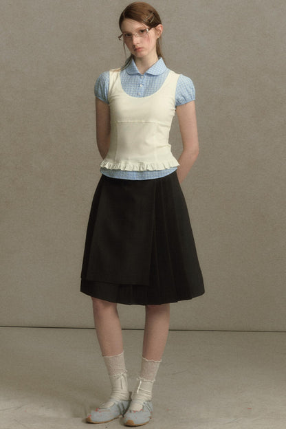 Chic Plaid Bubble Top