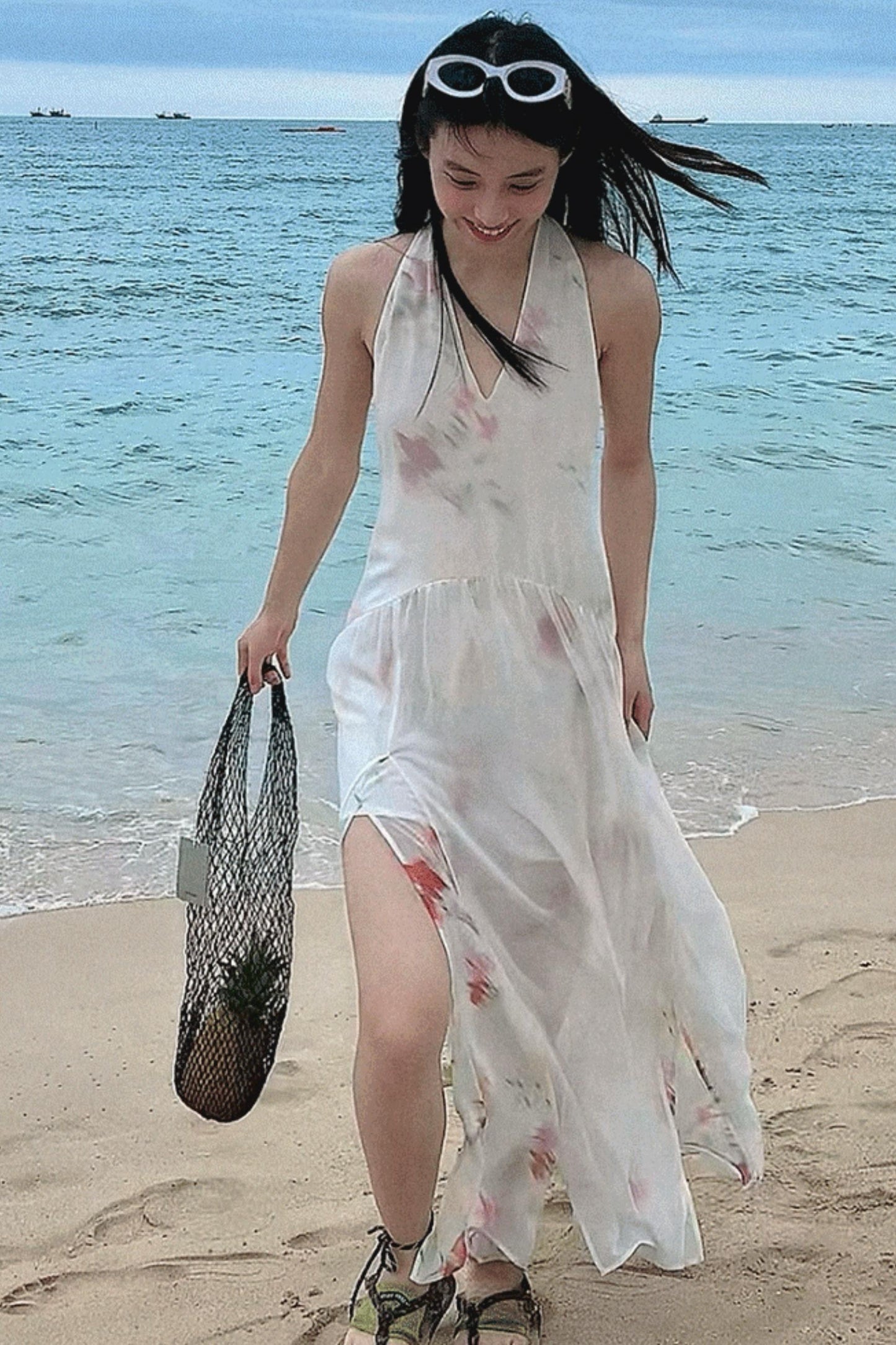 Summer Serenity Halter Dress