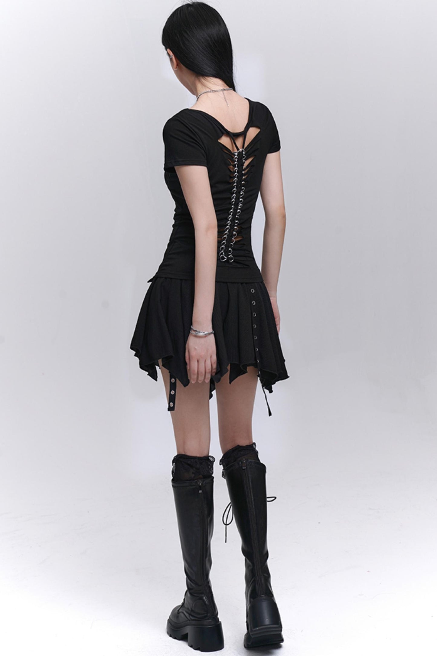 Black Unique Spice Tee