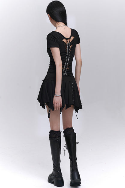 Black Unique Spice Tee