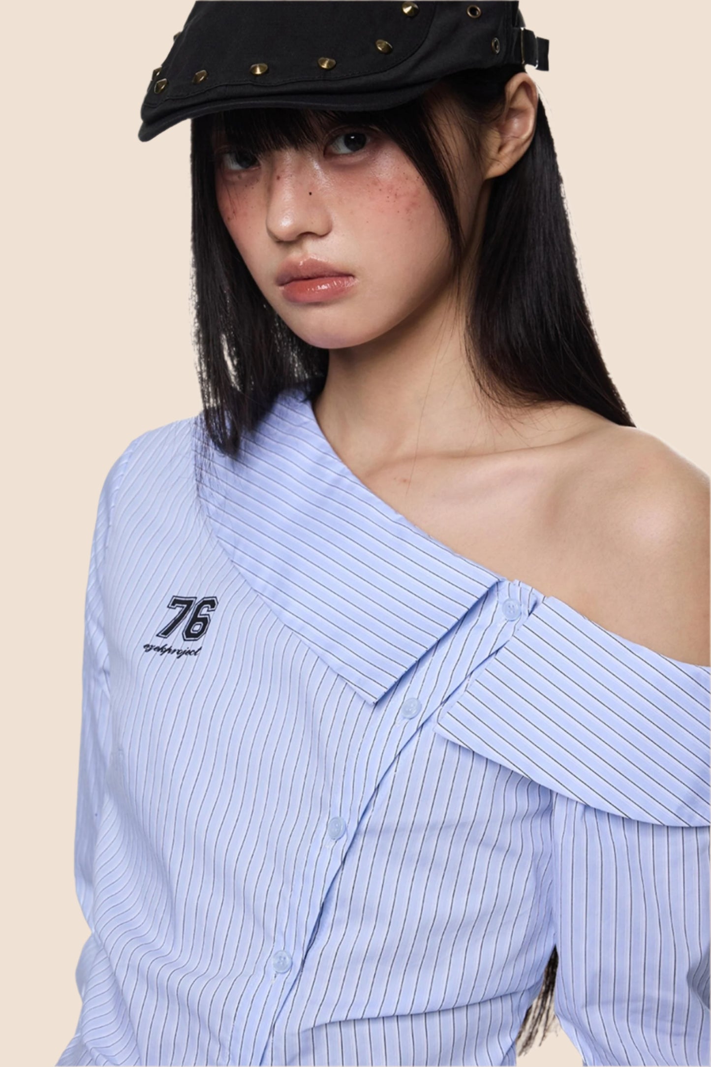 Asymmetrical Striped Summer Top