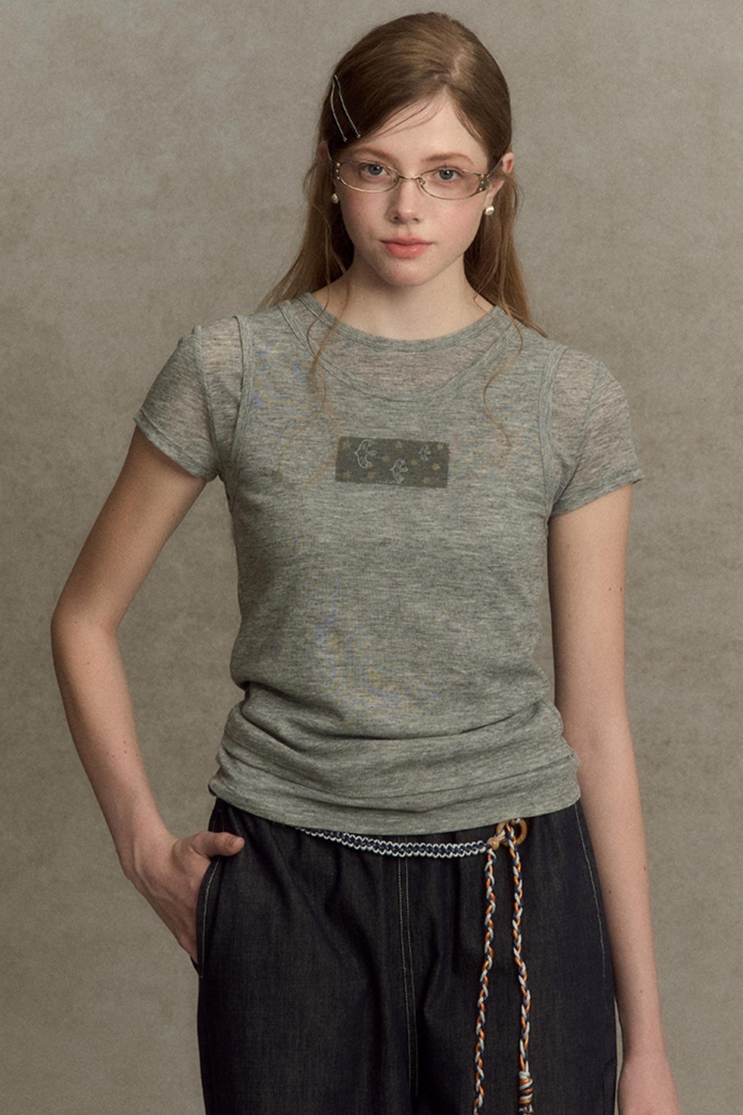 Slim Round Graphic Tee