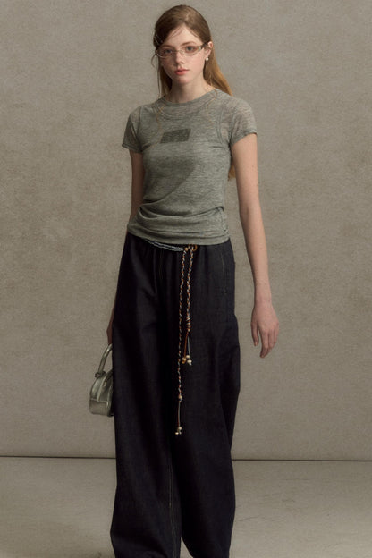 Slim Round Graphic Tee