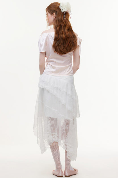 Summer Satin Chiffon Blouse