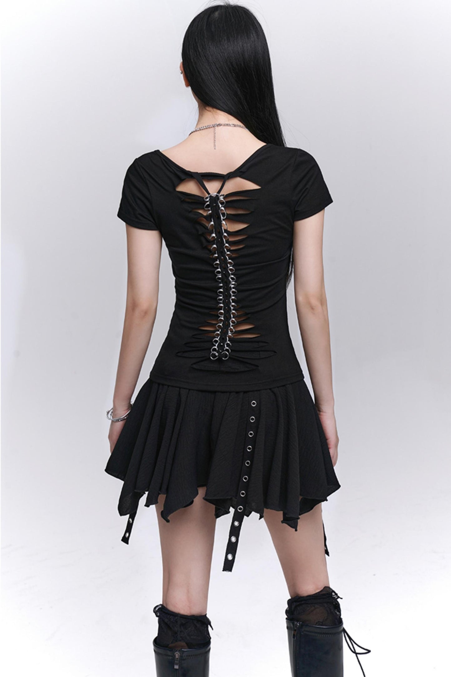 Black Unique Spice Tee