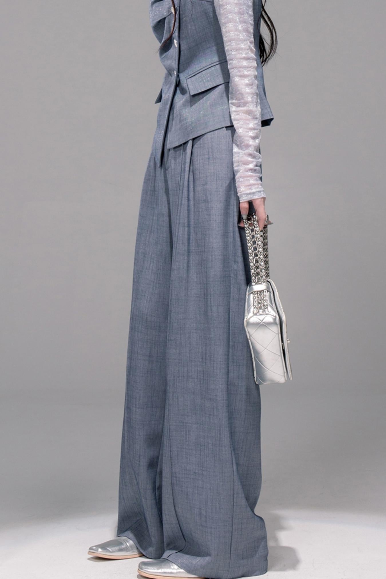 Star Sparkle Pleated Pants Set-Up