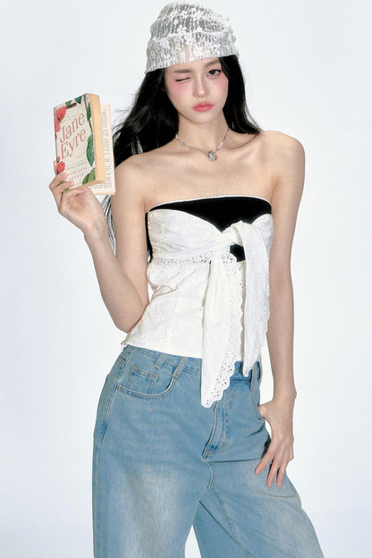 Embroidered Crop Top