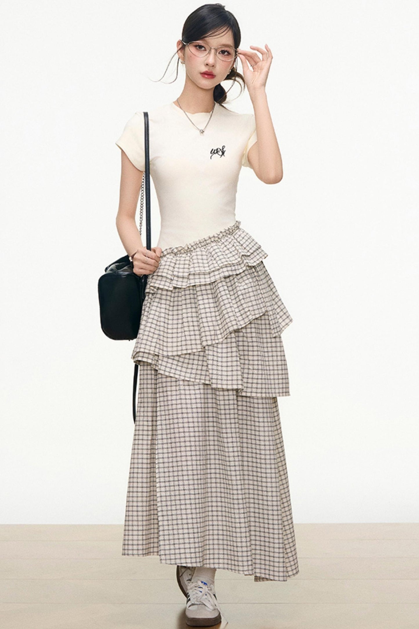 Summer Navy Plaid Dress