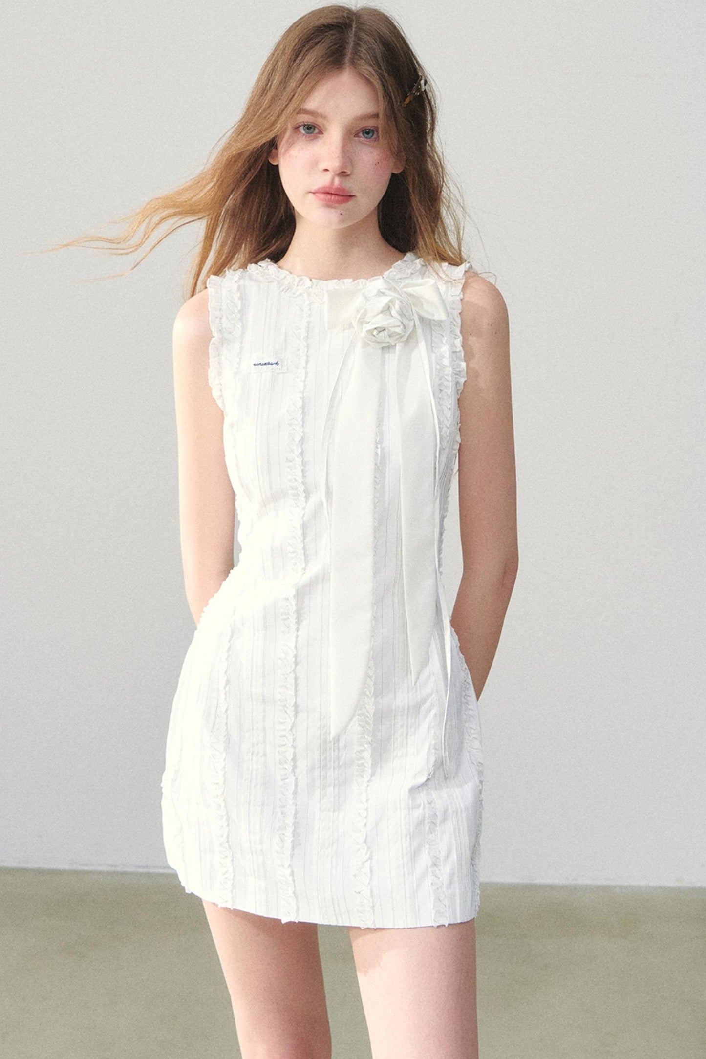 Striped Lace Summer Dress