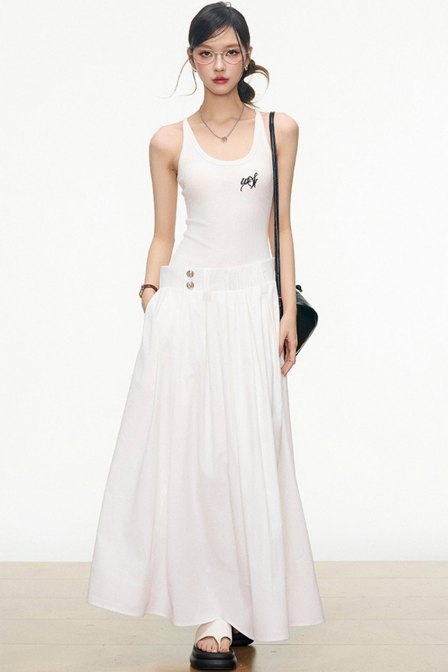 Flattering Layered Maxi Dress