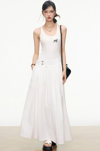 Flattering Layered Maxi Dress