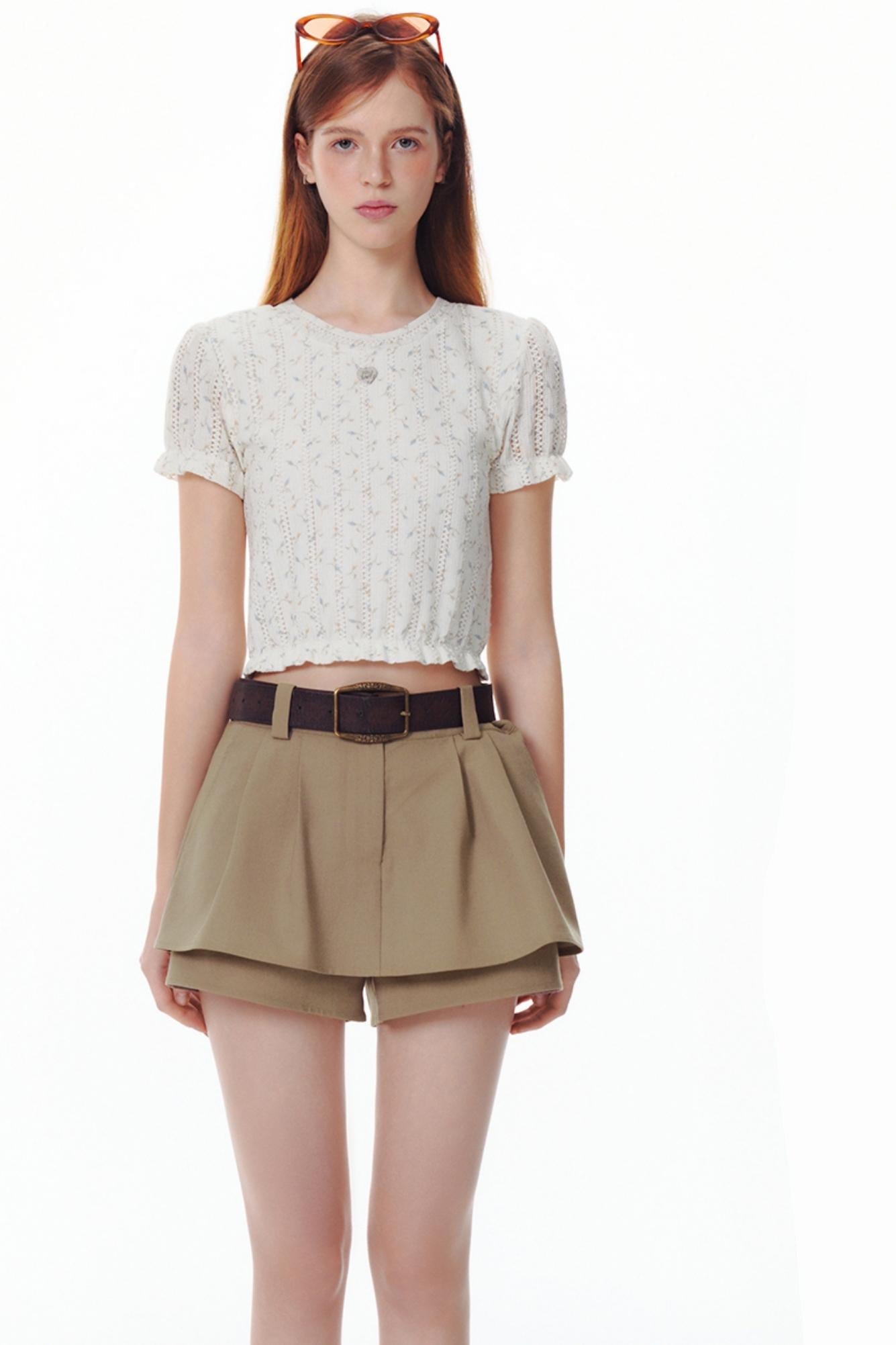 Summer Blossom Knit Tee