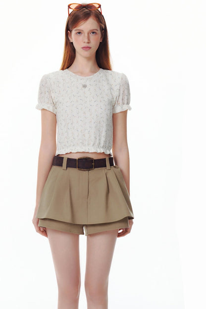 Summer Blossom Knit Tee