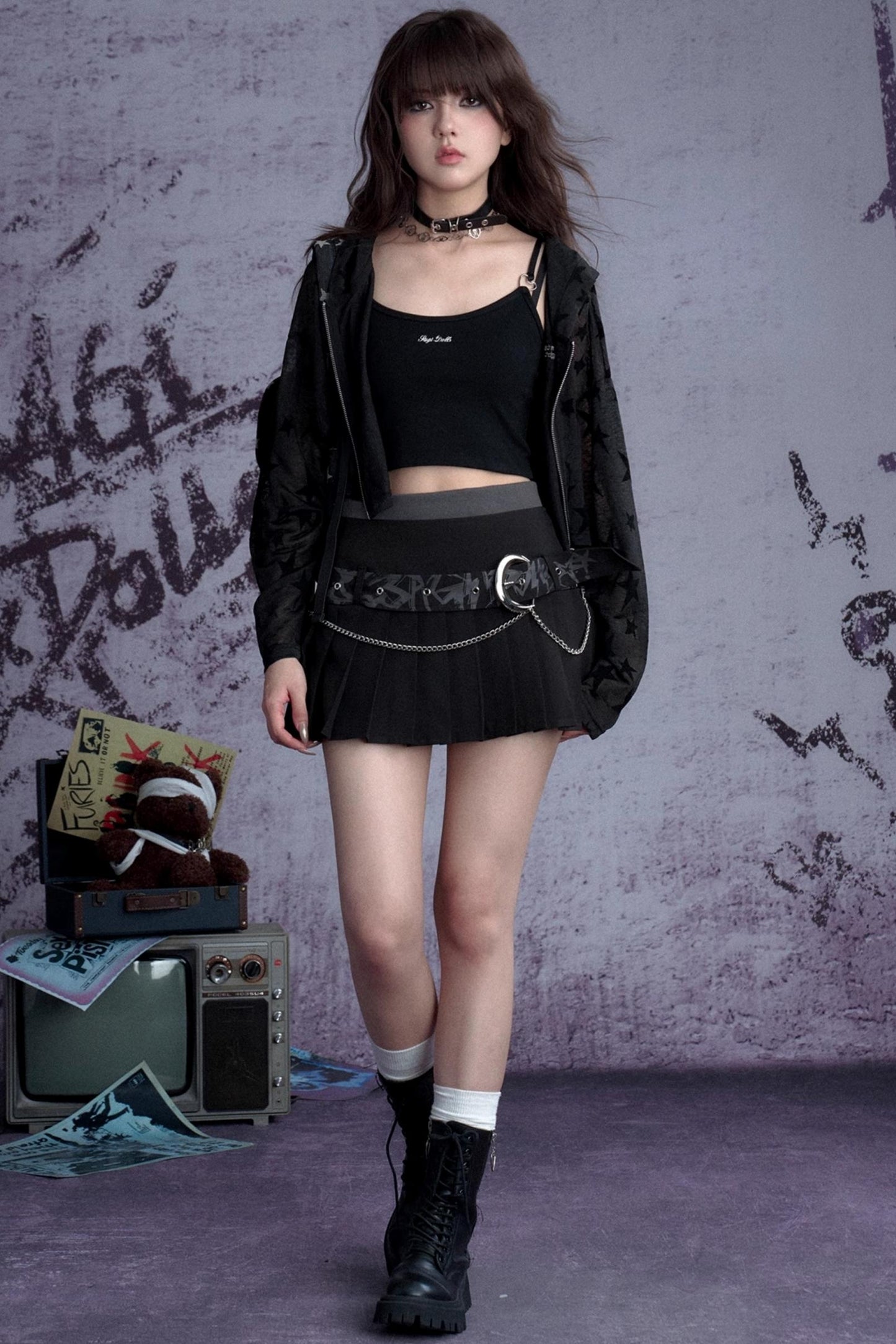 High Rise Curve Skirt