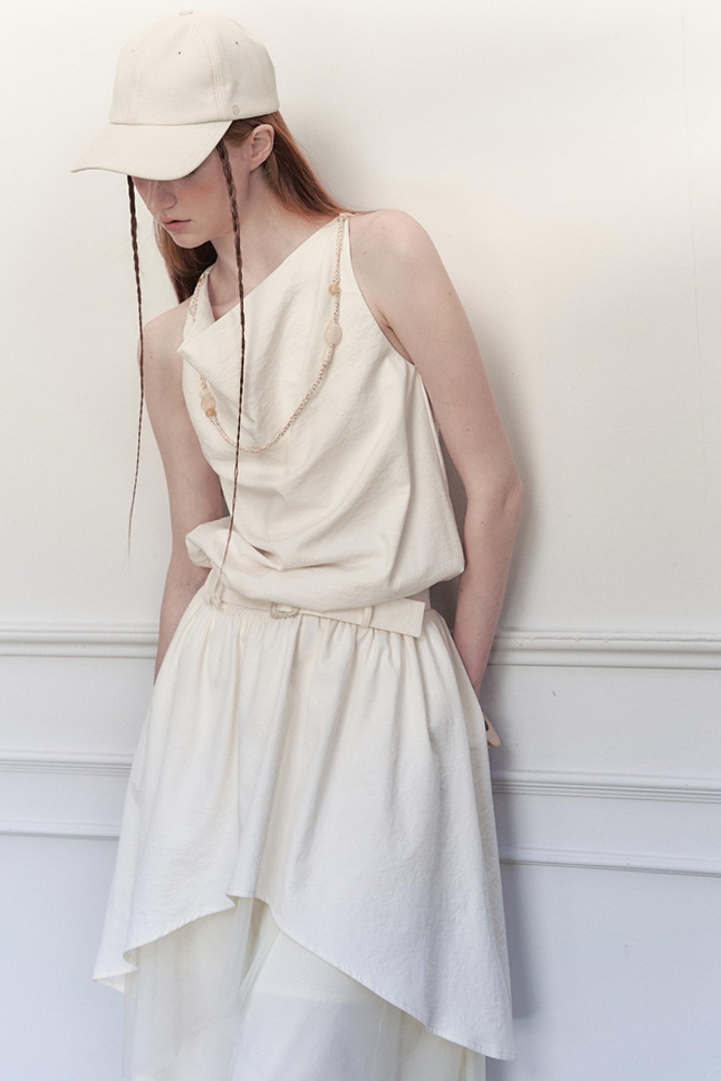 White Starry Mesh Dress