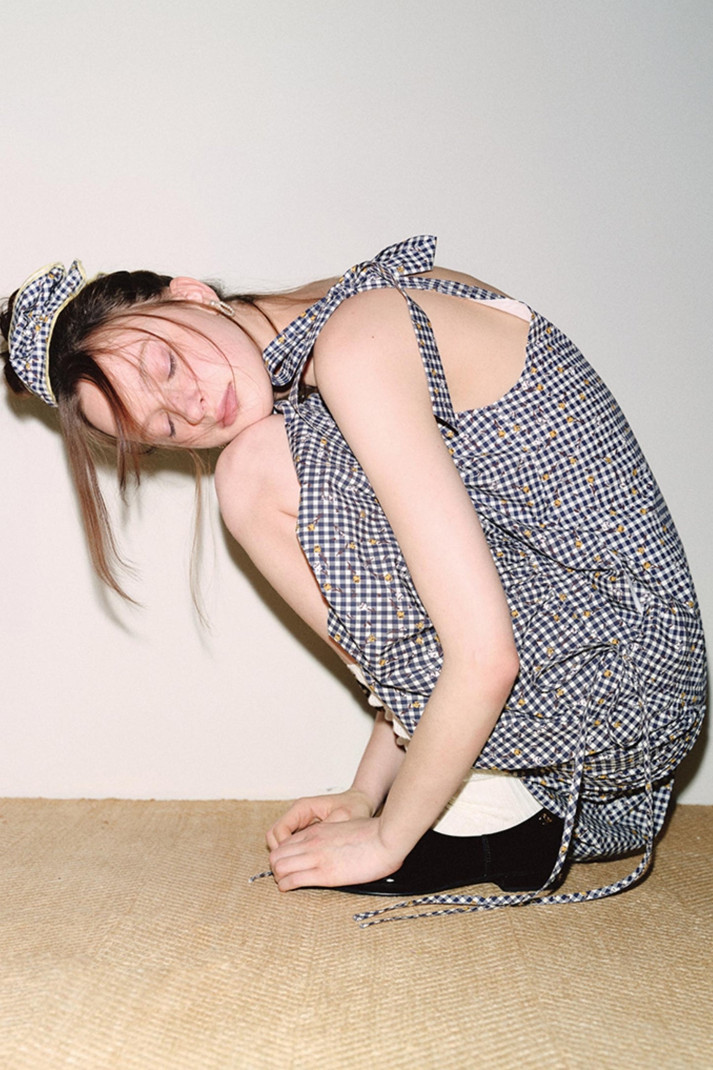 Floral Tie-Shoulder Mini Dress