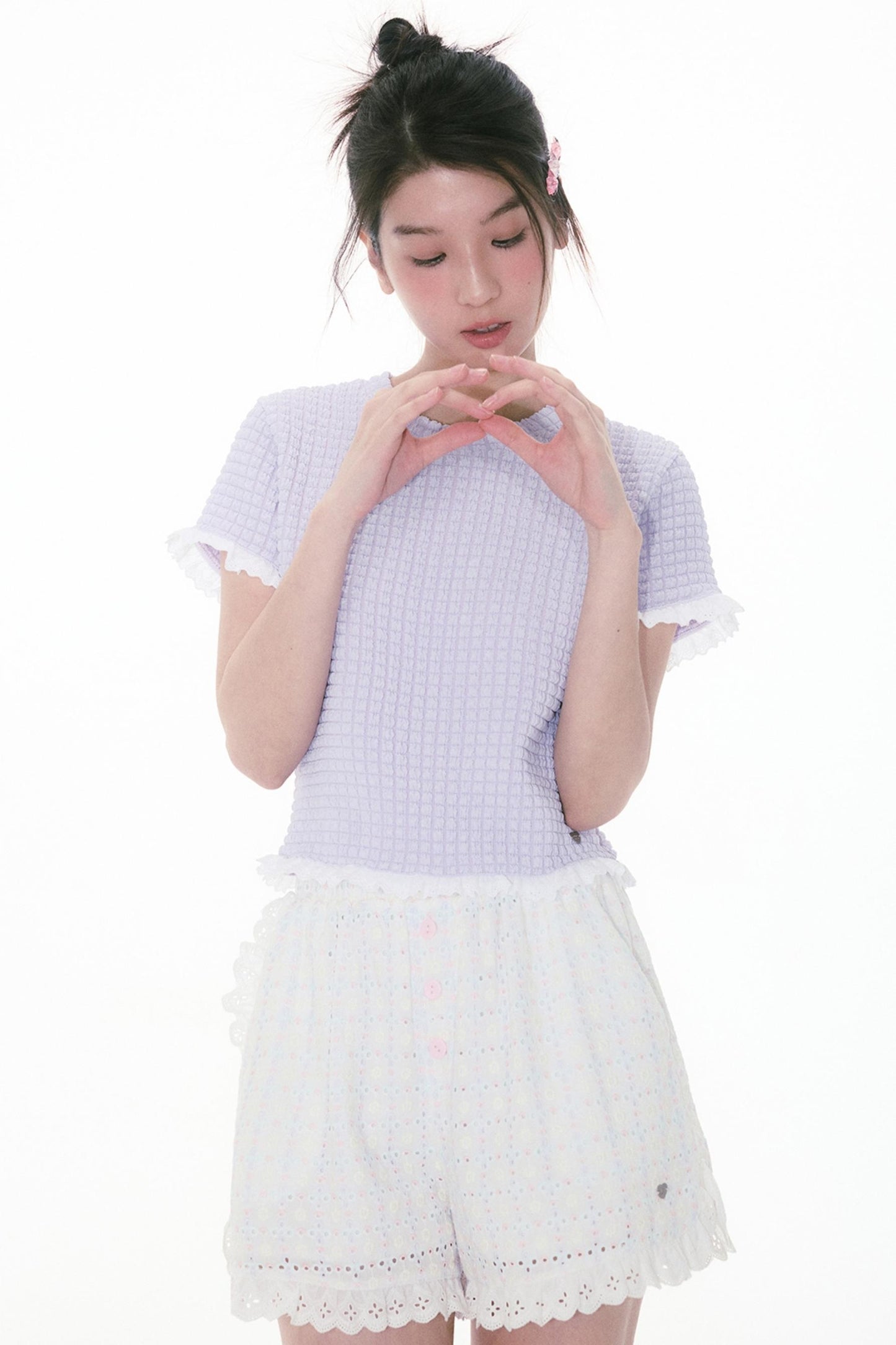 Berry Pineapple Ruffle Tee