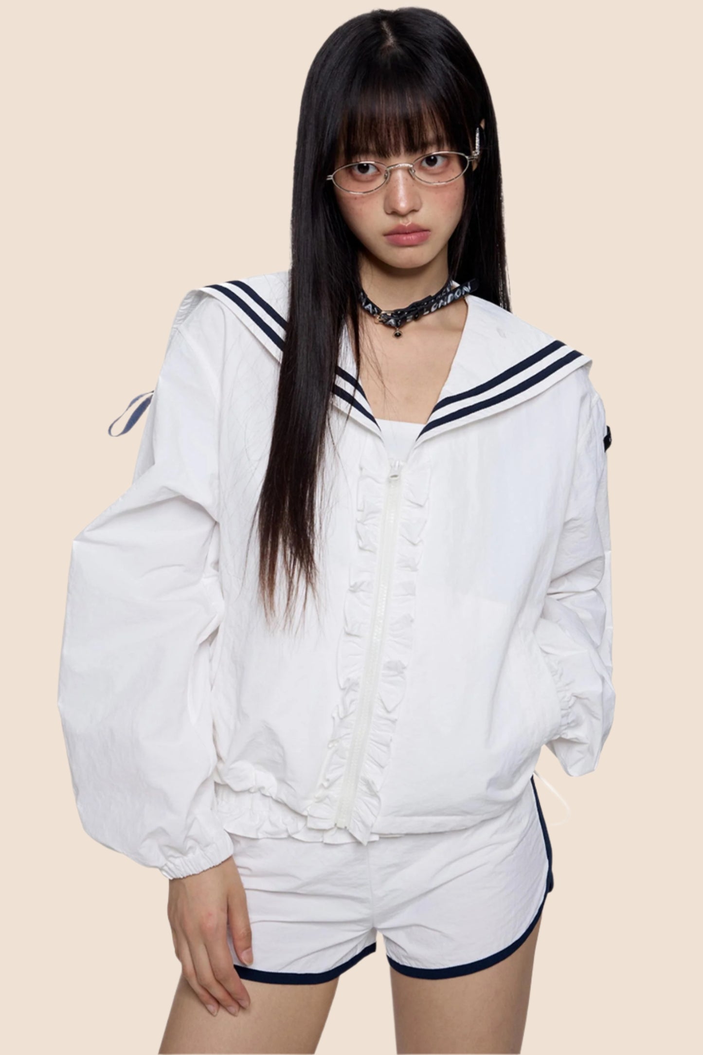 Ruffle Collar Sunscreen Set-Up