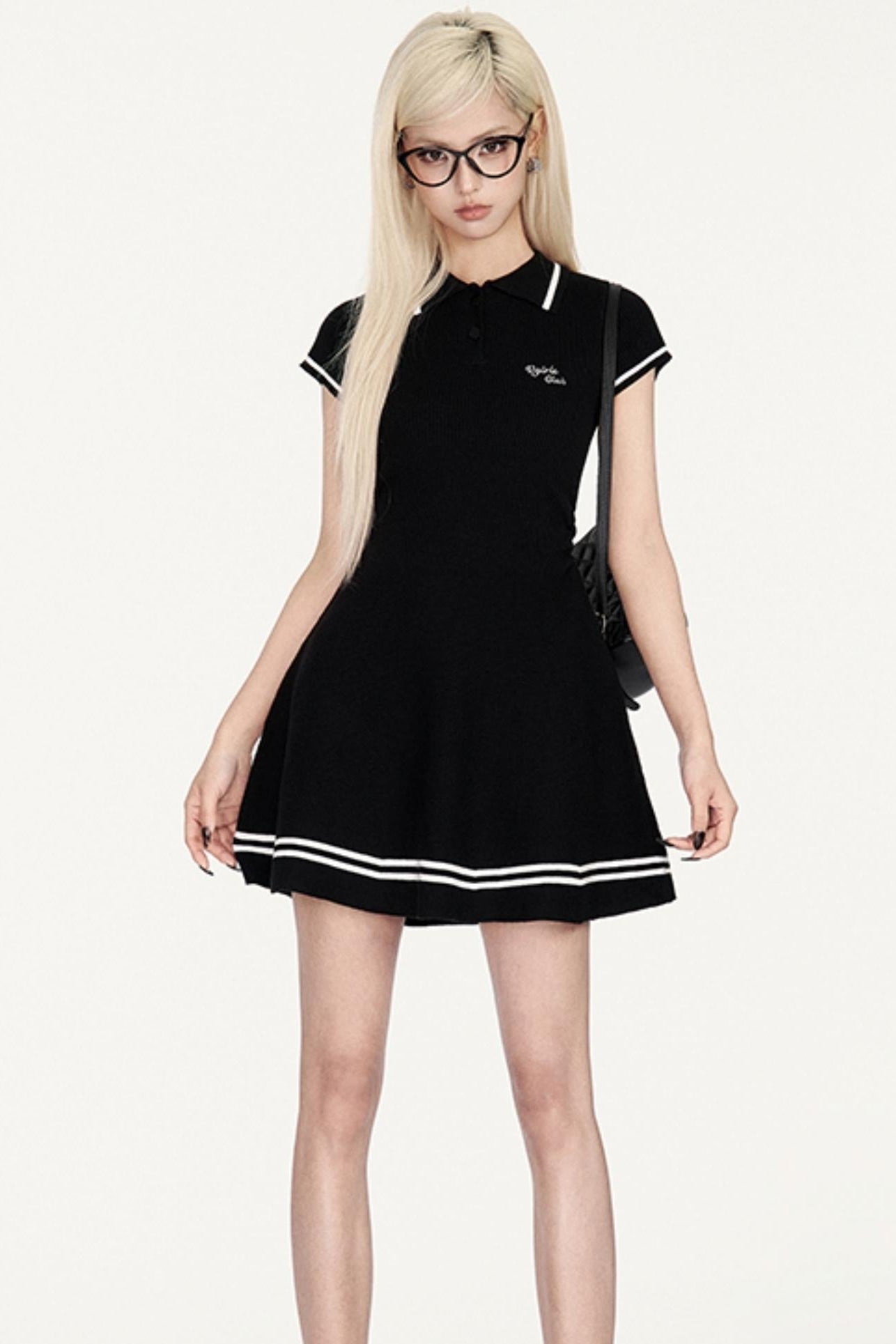 Teen Color Block Polo Dress