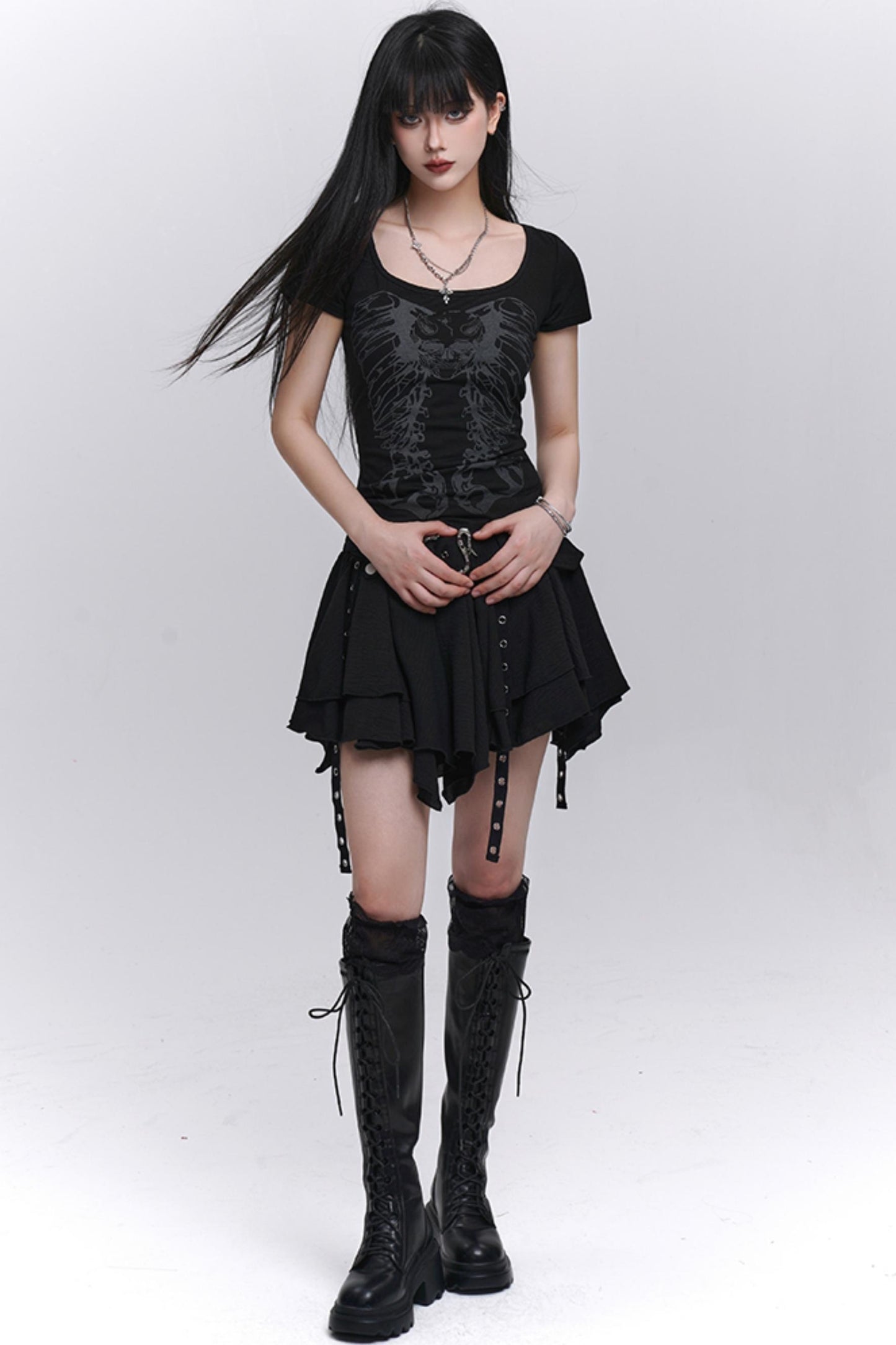 Black Unique Spice Tee