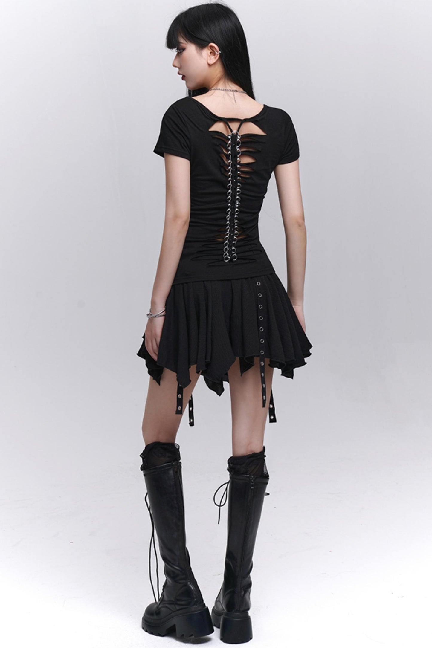 Black Unique Spice Tee