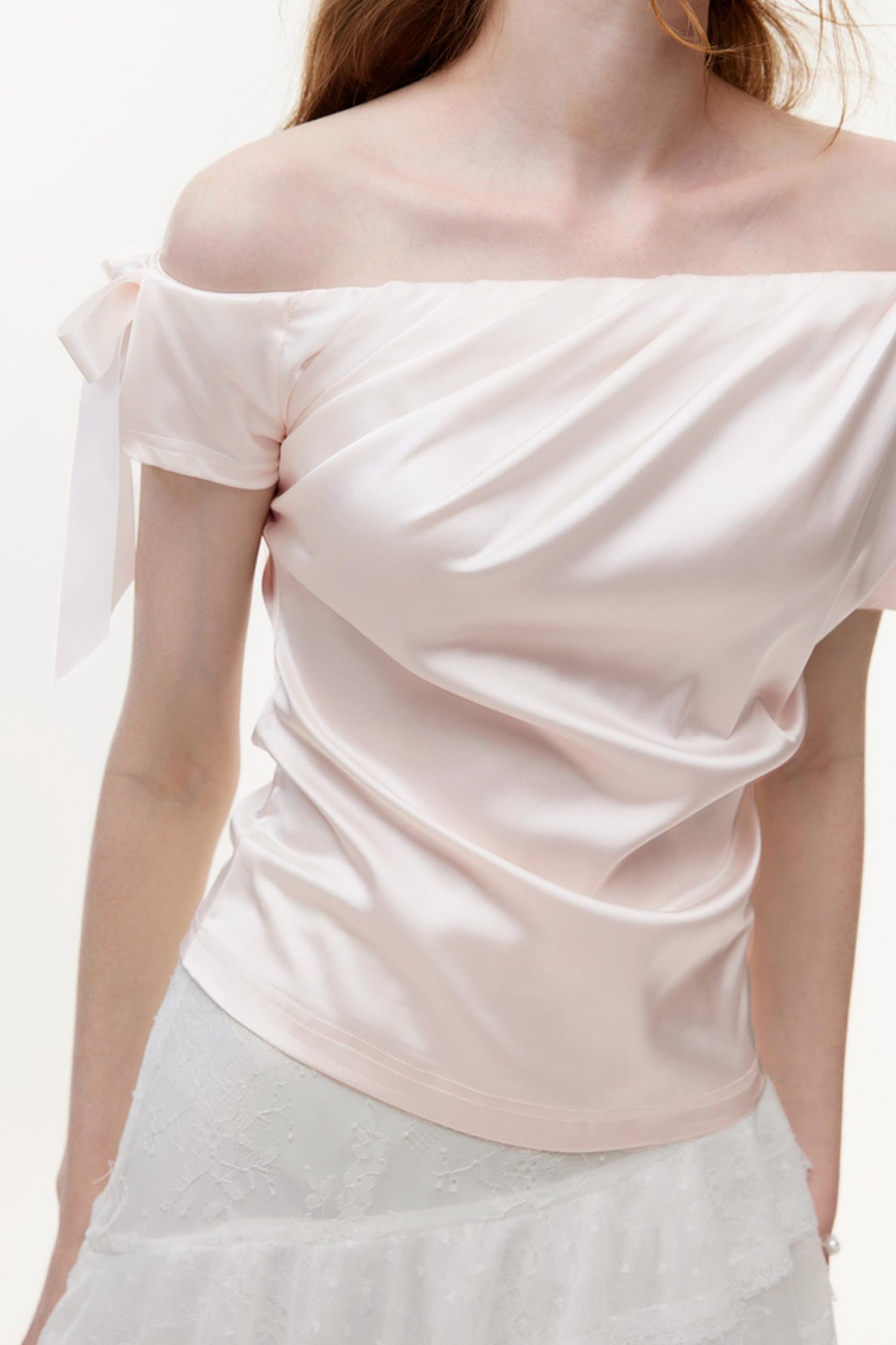 Summer Satin Chiffon Blouse