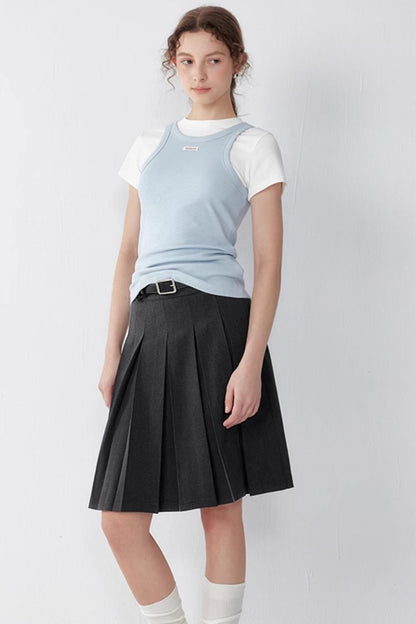 Organic Cotton Peplum Tank Top