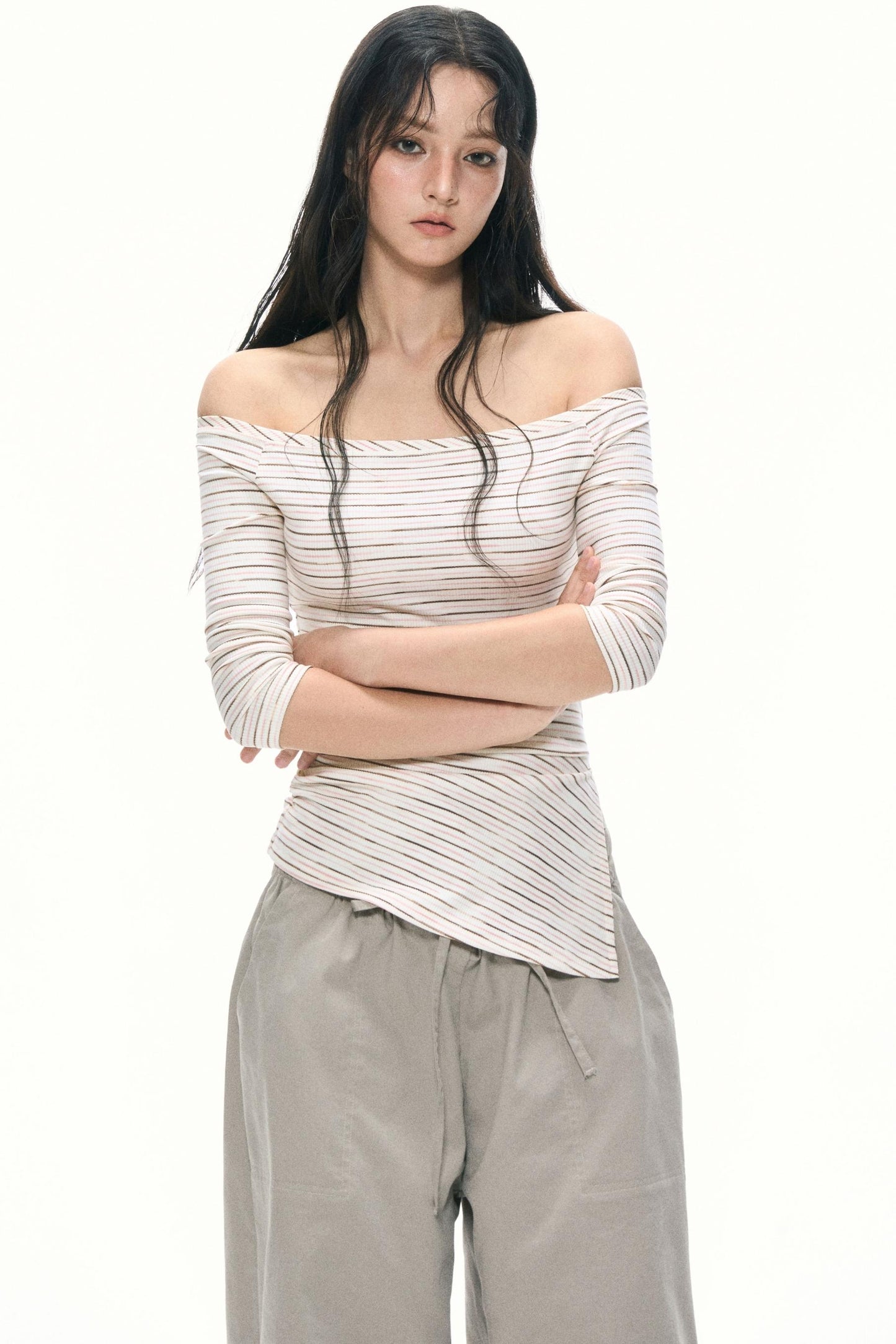 Irregular Stripe Top