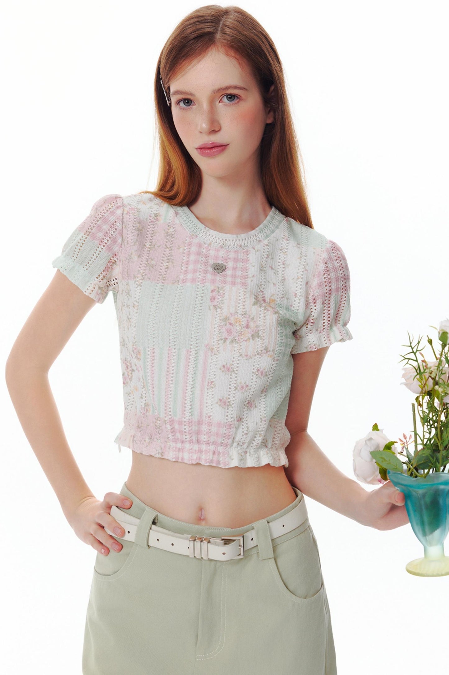 Summer Blossom Knit Tee