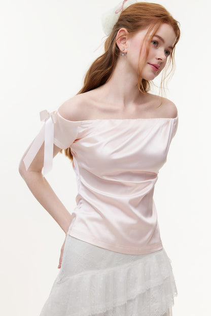 Summer Satin Chiffon Blouse