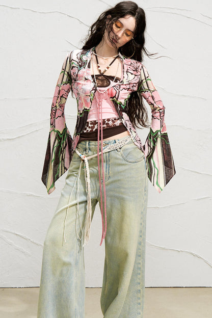 Color-Blocked Two-Piece Dress Set