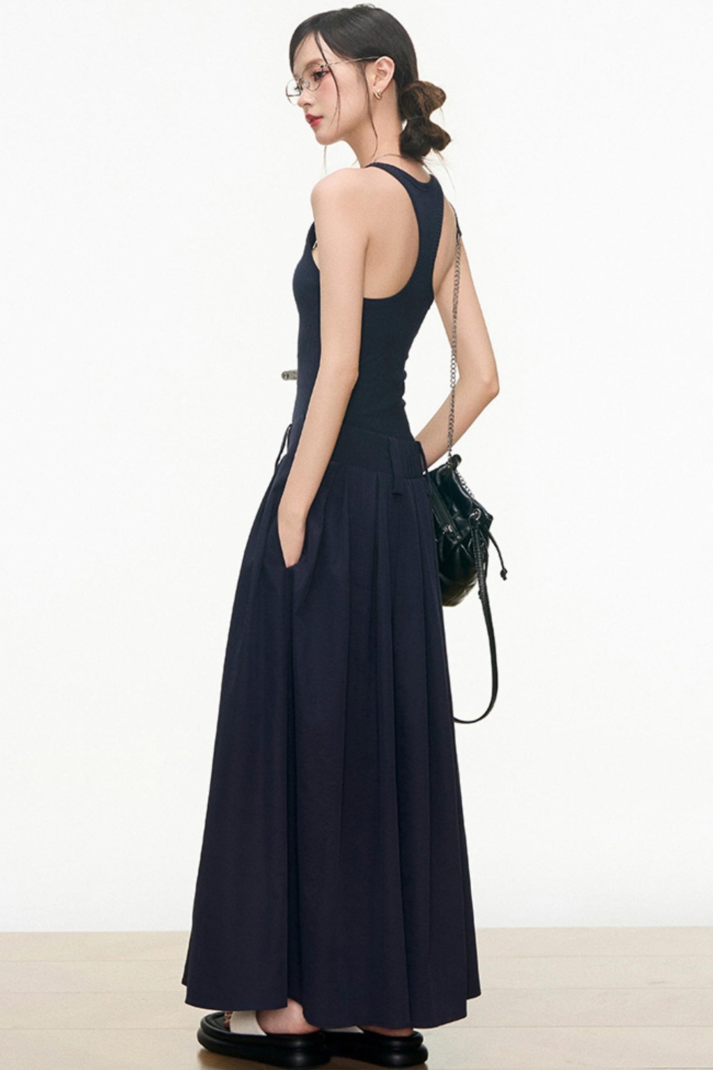 Flattering Layered Maxi Dress