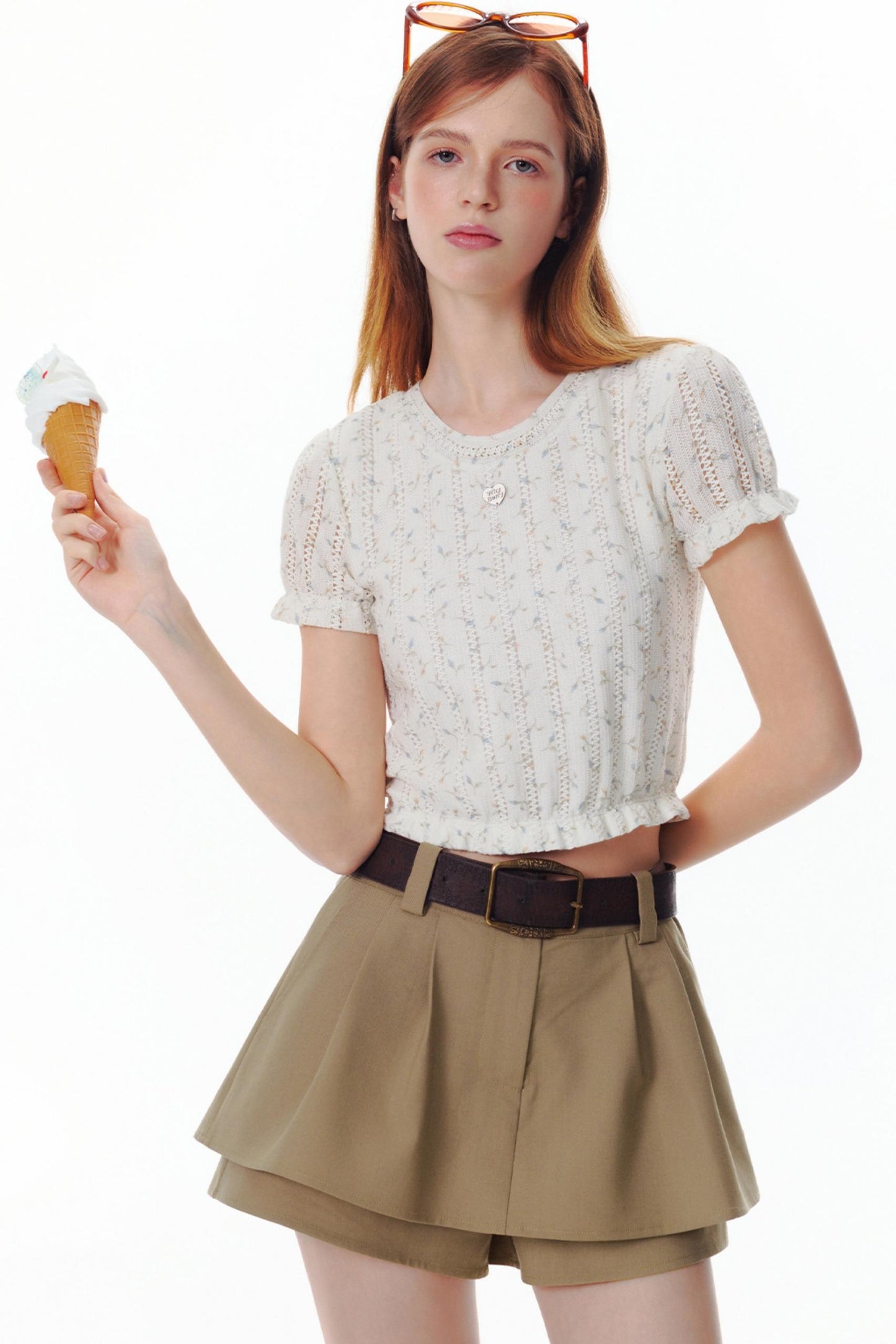 Summer Blossom Knit Tee