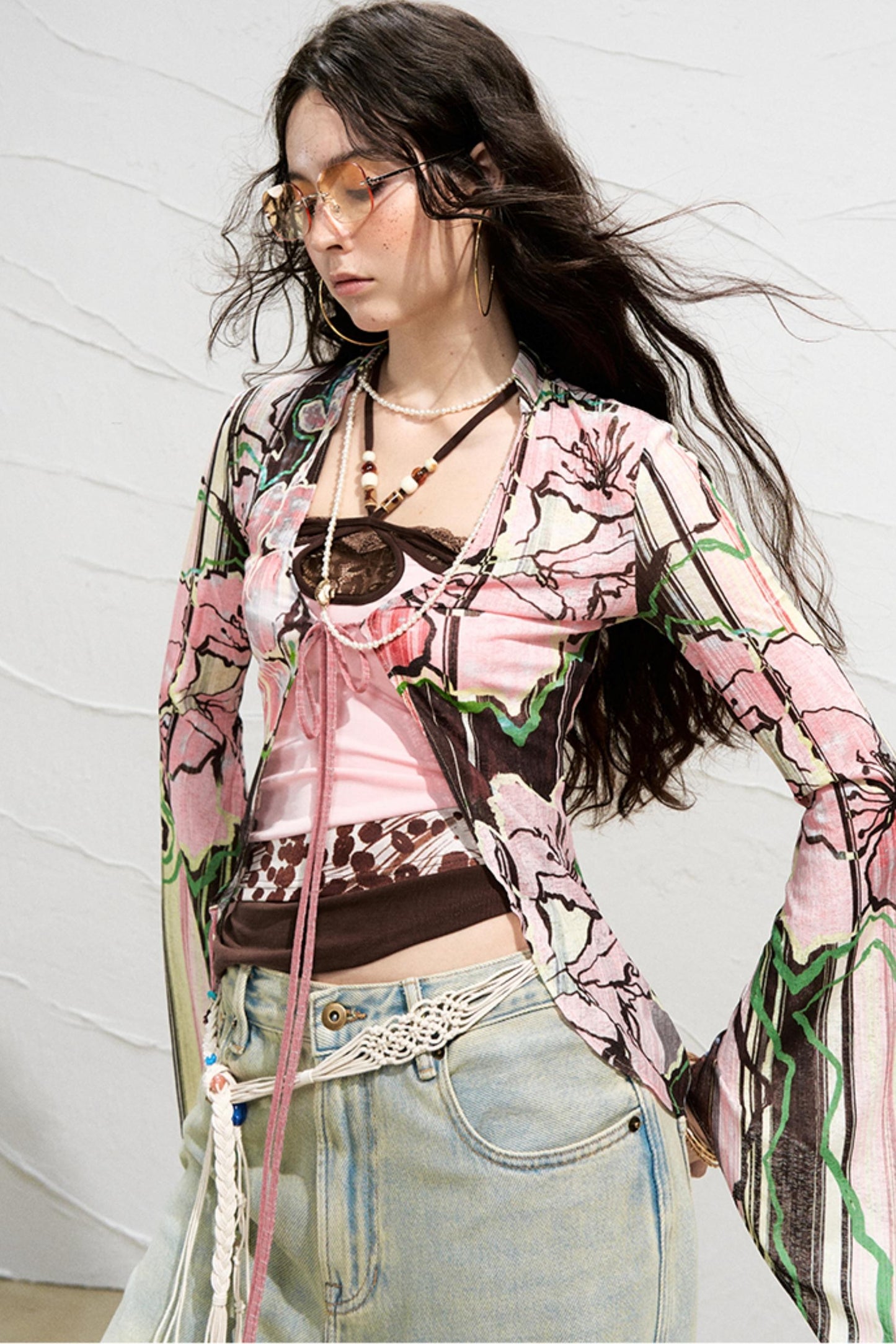 Color-Blocked Two-Piece Dress Set