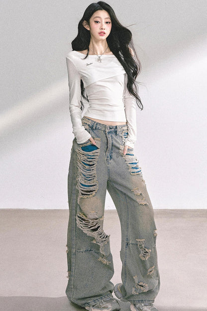 Autumn Lace Shoulder Top