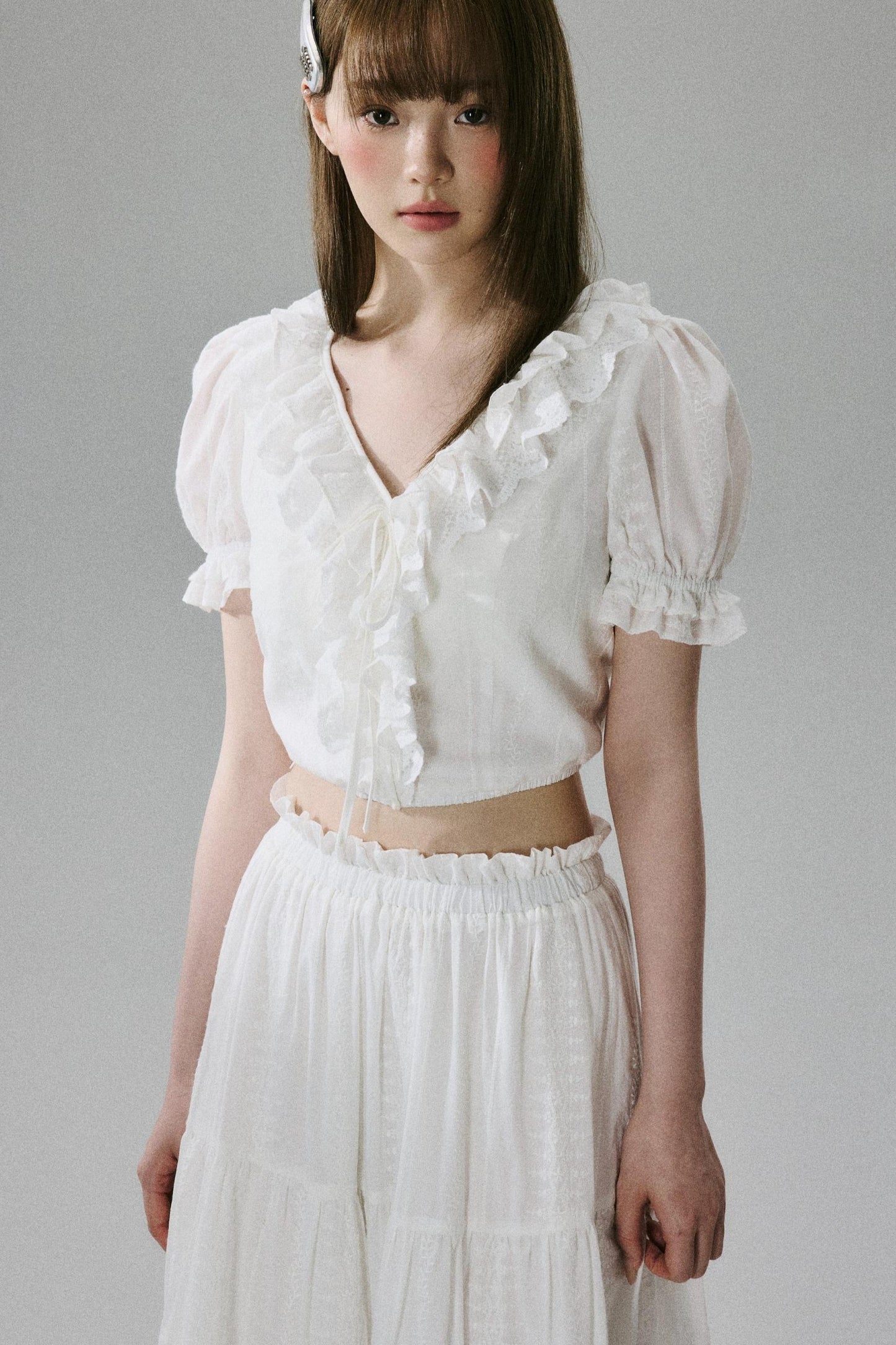 Lace Forest Maxi Skirt Set