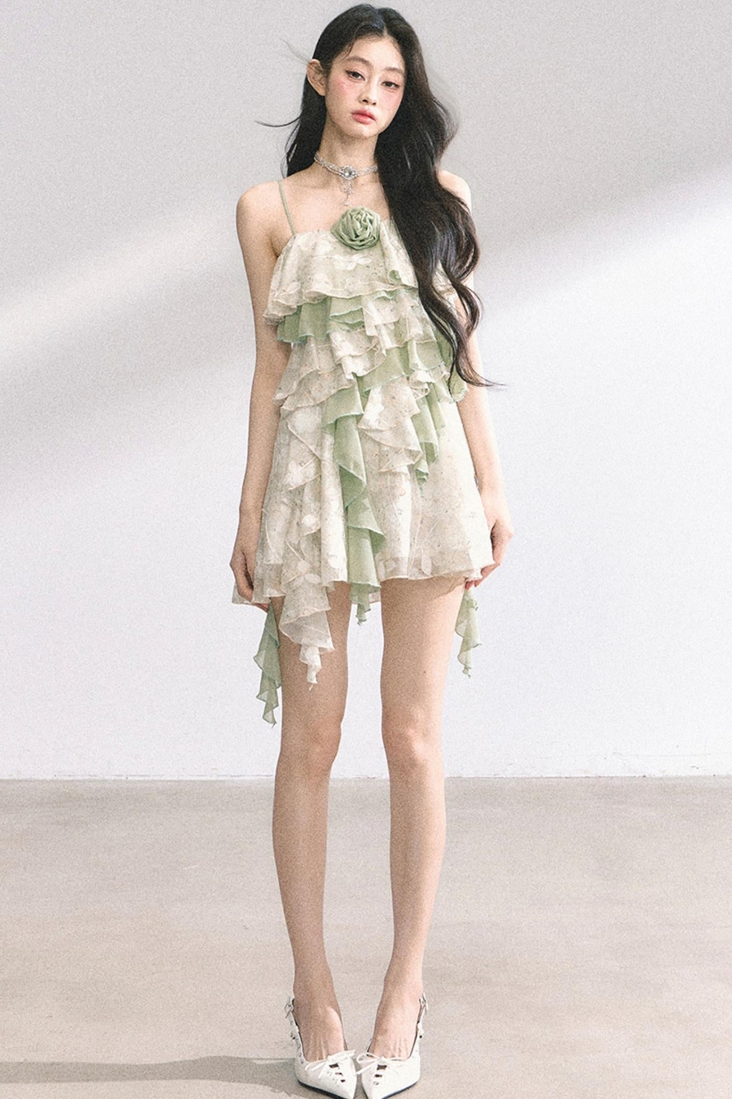 One-Shoulder Lace Dress