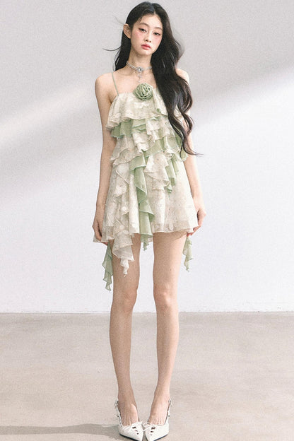 One-Shoulder Lace Dress