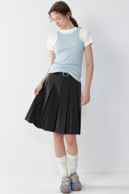 Organic Cotton Peplum Tank Top