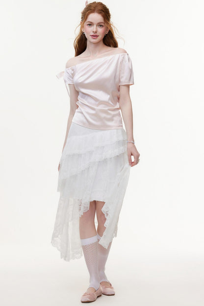 Summer Satin Chiffon Blouse