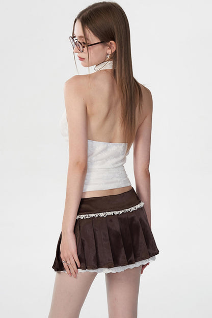 Sunset Lace Mini Skirt