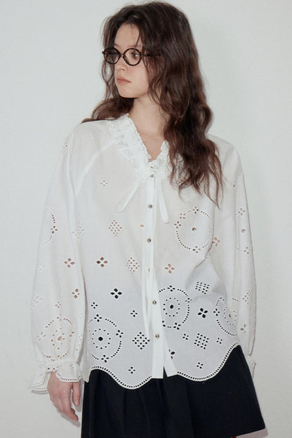 Autumn Elegance Long-Sleeve Shirt