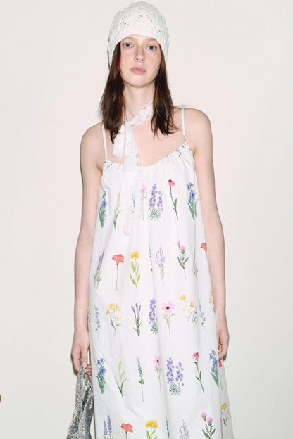 Painted Lace Halter Dress