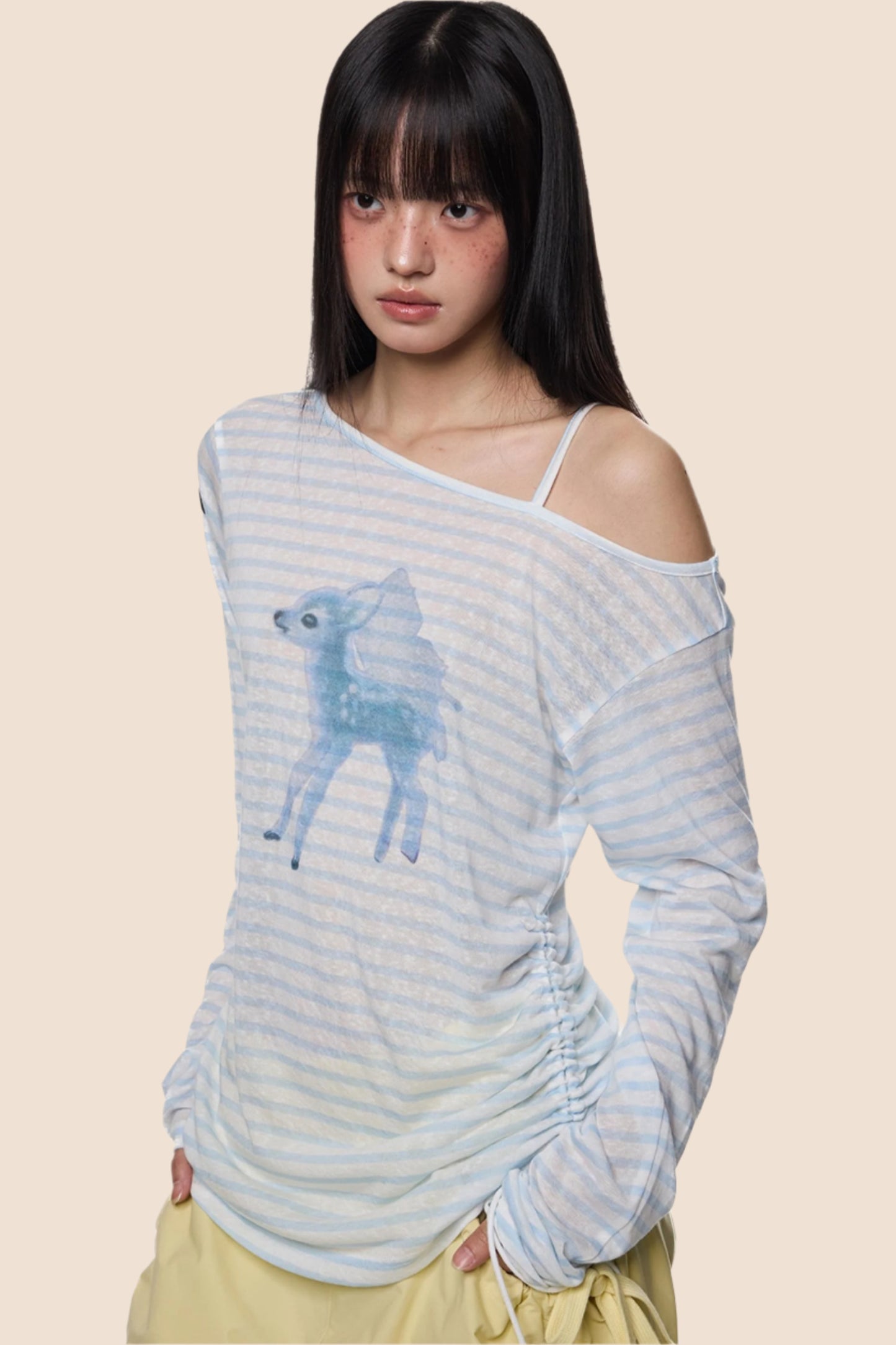 Slant Shoulder Sunscreen Tee